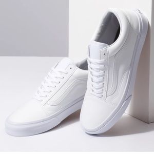 VANS Classic Tumble Old Skool White Leather